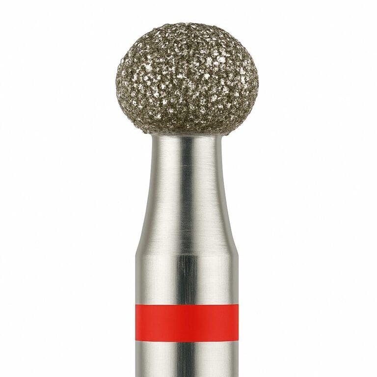 fresa carburo uñas NailsUp roja 2.1mm limado preciso manicura