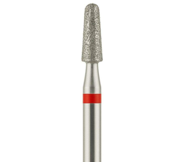 fresa uñas NailsUp tapered 2.3mm roja limpieza relleno manicura