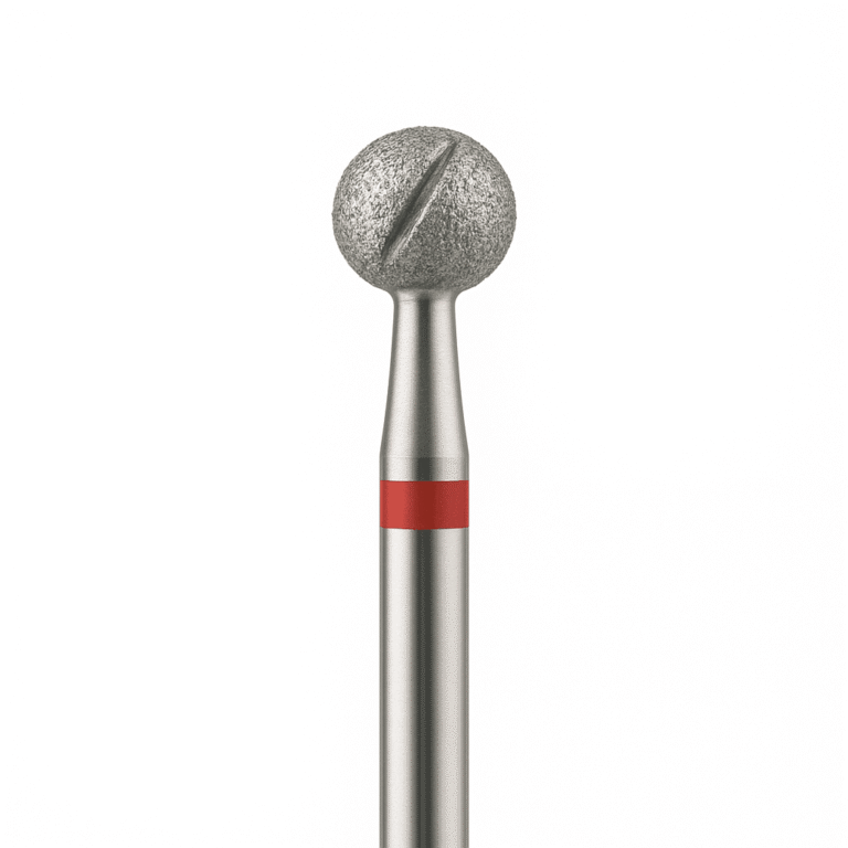 fresa bola carburo roja 2.3mm NailsUp cutícula limpieza suave efecto cooling