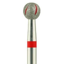 fresa bola carburo roja 3.1mm NailsUp limpieza cutícula cooling precisión