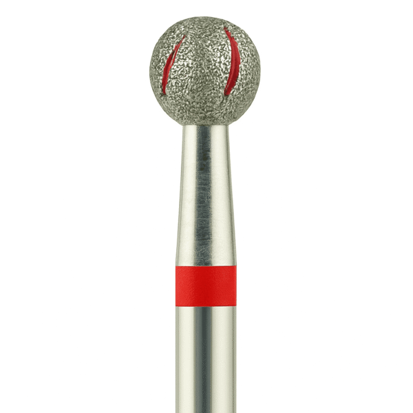 Punta de Fresa Profesionala NailsUp Carburo Bola Roja 3.1mm