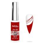 delineador gel uñas NailsUp LX08 rojo intenso líneas finas diseño nail art
