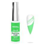 delineador gel uñas NailsUp LX16 verde neon nail art líneas finas diseño