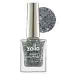 Esmalte de uñas plata Zolla 15 ml tono 22 con brillo metálico