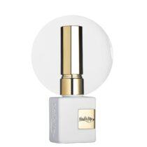 Esmalte semipermanente NailsUp blanco lechoso con acabado elegante y cobertura uniforme.
