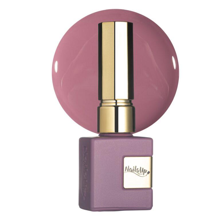 Esmalte semipermanente NailsUp rosa malva elegante con acabado suave y cobertura uniforme.