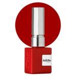 Esmalte semipermanente NailsUp rojo intenso con acabado elegante y cobertura uniforme.