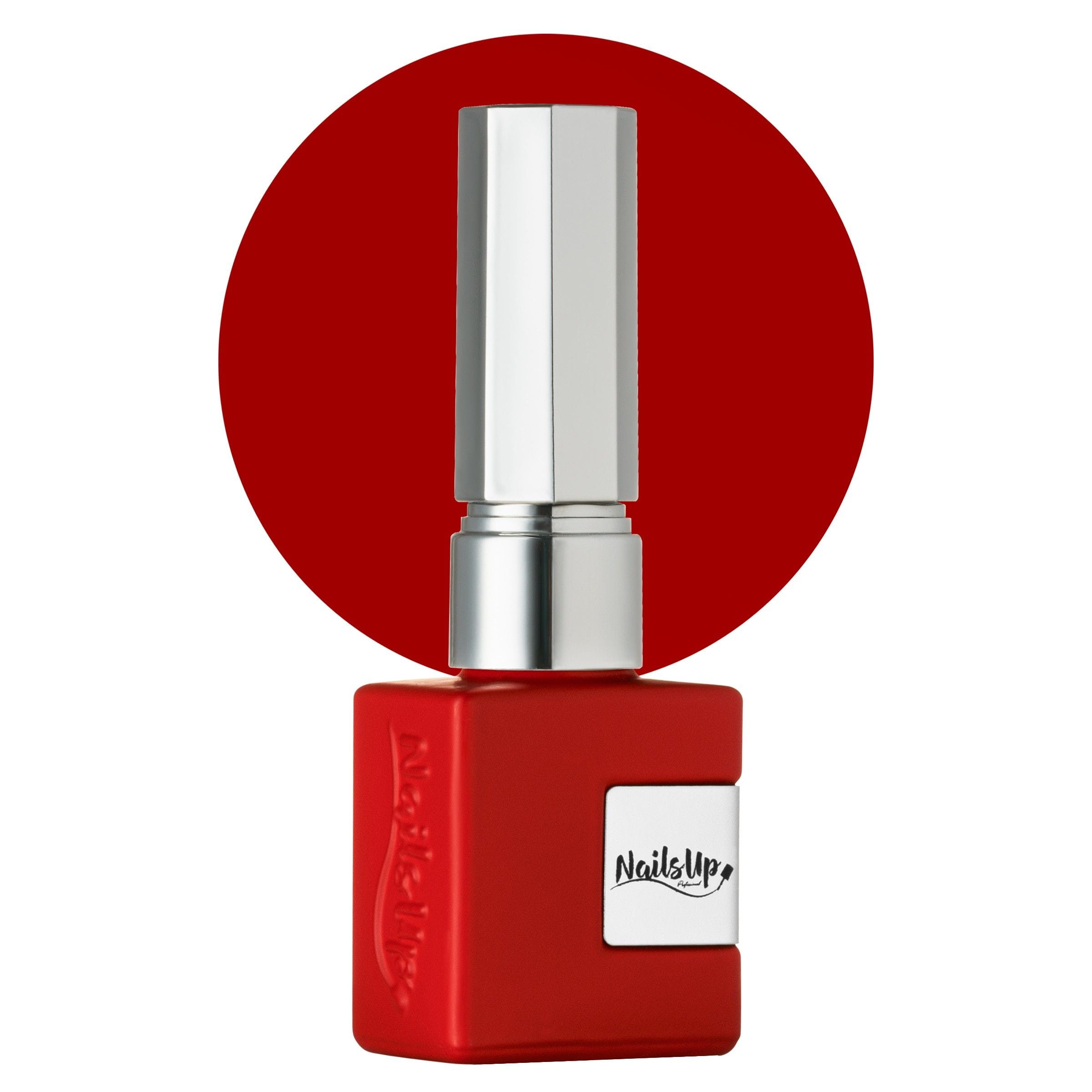 Esmalte Semipermanente NailsUp Rojo Intenso – Color Classic Red 8 ml Esmalte semipermanente NailsUp rojo intenso con acabado elegante y cobertura uniforme.
