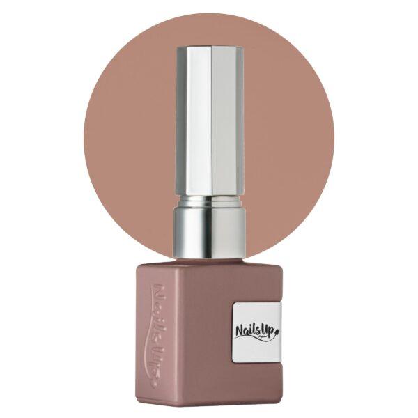 Esmalte semipermanente NailsUp nude rosa empolvado con acabado elegante y cobertura uniforme.