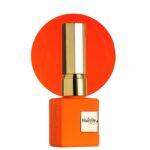 Esmalte semipermanente NailsUp naranja neón intenso con acabado vibrante y alta pigmentación.