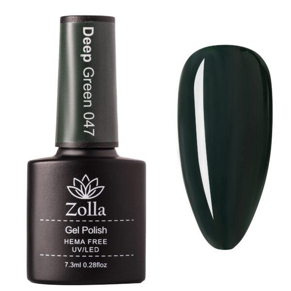 Esmalte de uñas semipermanente Zolla Sin Hema Deep Green 047 - 7,3 ml