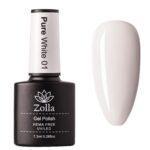 Esmalte de uñas semipermanente Zolla Sin Hema Pure White 01 - 7,3 ml