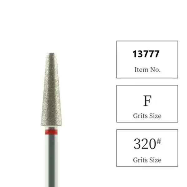 Fresa cónica roja de 4,0 mm de NailsUp