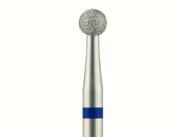 fresa bola 2.3mm azul NailsUp manicura limpieza cutícula precisión profesional