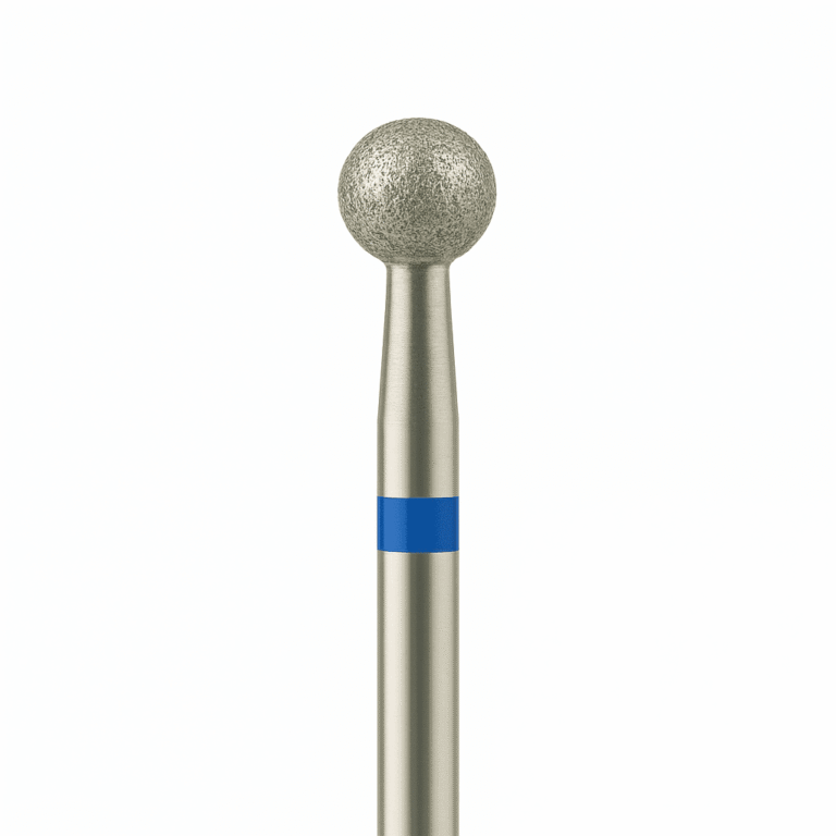 fresa diamante bola azul limpieza cutícula preparación uñas profesional