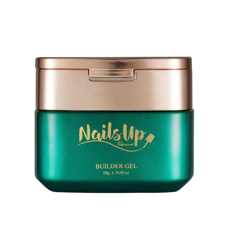 Gel constructor NailsUp Supreme Self-Leveling 01 Perfect Clear transparente para construcción y extensión de uñas con acabado profesional.