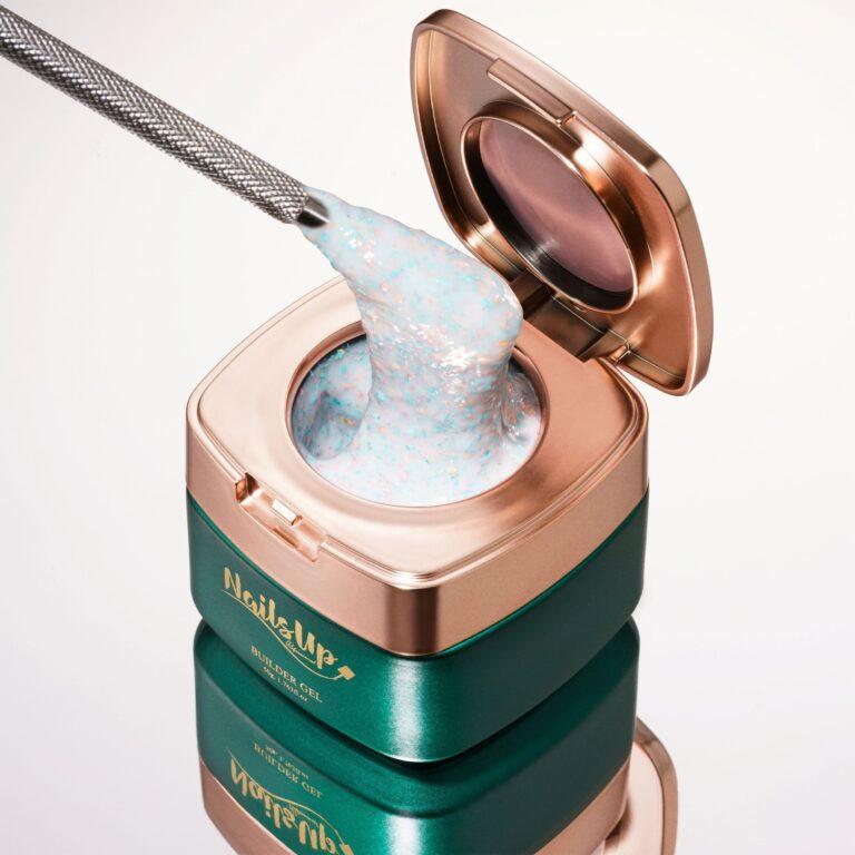 Glitter iridiscente para uñas brillantes y llenas de luz