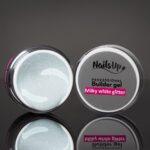 Gel UV Autonivelante de NailsUp - Milky White Glitter 15g