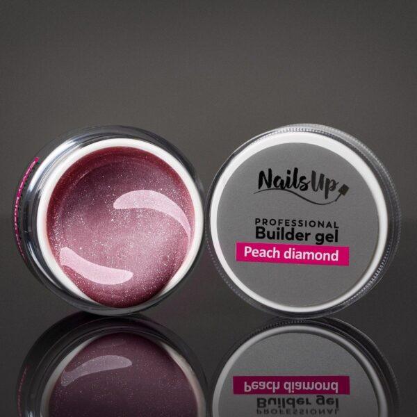 Gel UV Autonivelante de NailsUp - Peach Diamond 15g