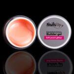 Gel UV Autonivelante de NailsUp - Soft Peach Glitter 15g