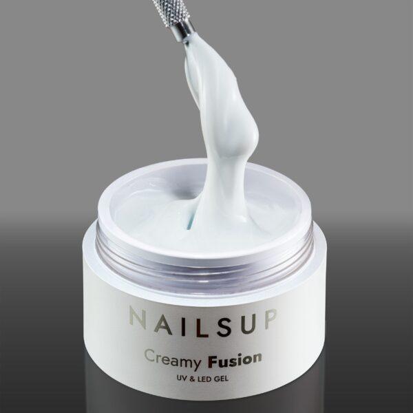 gel UV LED NailsUp 013 blanco sin HEMA 15g fusión cremosa construcción uñas