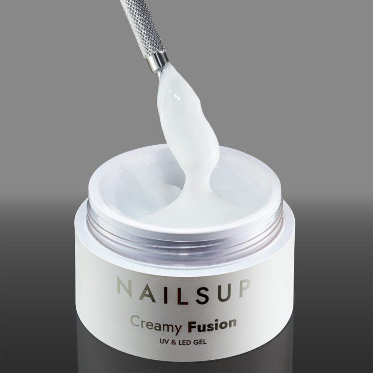Gel UV LED Fusión Cremosa NailsUp 02 Blanco Lechoso sin HEMA 15g