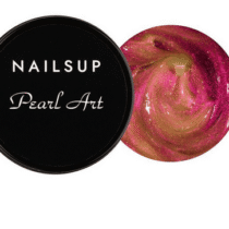 gel Pearl Art rosa NailsUp efecto shimmer perlado decoración uñas