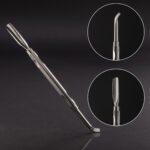 Herramienta de manicura profesional NailsUp con dos cabezales, acero inoxidable, 14 cm, Top Line MC706