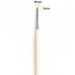 Pincel de gel Zolla, Lengua de Gato Dorado Brillante N.° 2