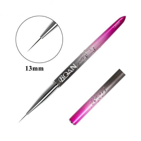 pincel uñas NailsUp 13 mm rosa metalico liner nail art líneas finas detalles