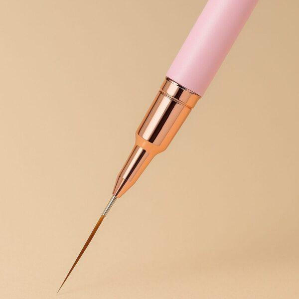 pincel liner uñas 12 mm NailsUp rosa claro nail art líneas finas precisión