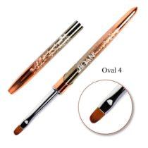 pincel gel uñas NailsUp gold oval 4 lengua de gato aplicación gel precisa