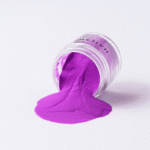 pigmento uñas violeta polvo neon nail art color intenso