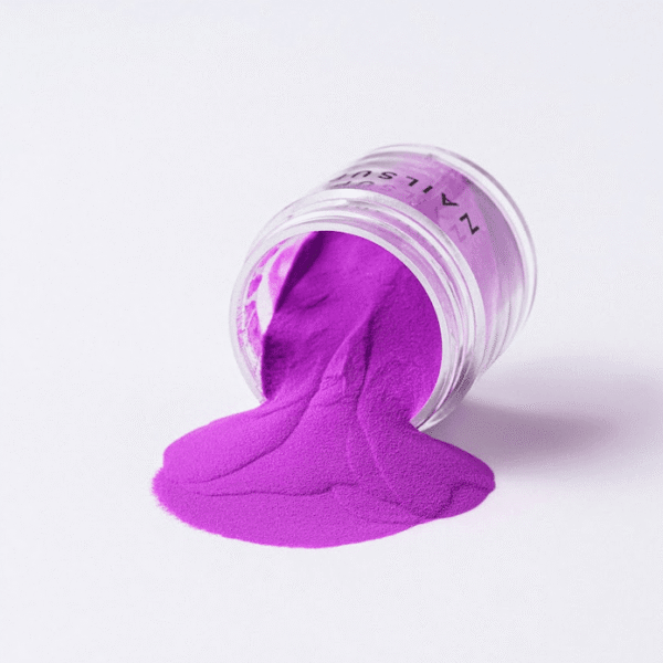 pigmento uñas violeta polvo neon nail art color intenso