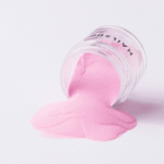 pigmento rosa pastel uñas polvo fino nail art efecto delicado uniforme