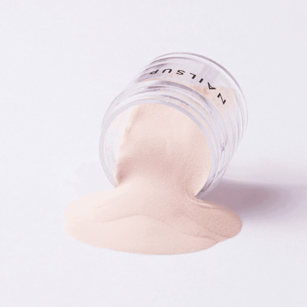 Pigmento uñas beige nude polvo nail art efecto natural elegante