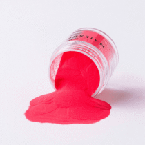 pigmento coral neon uñas polvo fino nail art color brillante