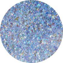 polygel champagne 07 glitter azul holográfico NailsUp brillo intenso uñas