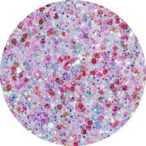 polygel champagne 22 glitter holográfico multicolor NailsUp brillo intenso uñas