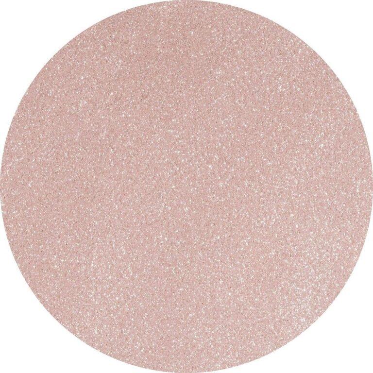 swatch polygel champagne 28 nude rosado glitter fino NailsUp brillo uñas