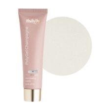 polygel NailsUp champagne 35 blanco lechoso brillo fino uñas gel constructor natural