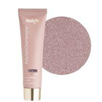 polygel NailsUp champagne 44 glitter rosa intenso brillo alto uñas gel constructor