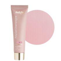 polygel NailsUp Champagne 52 rosa con brillo gel construcción uñas elegante
