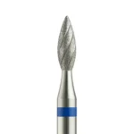Punta de fresa NailsUp, llama para cutículas Azul 2,1 mm Cooling Bit