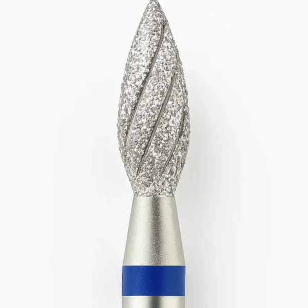 Punta de fresa NailsUp Cónica Under Refill Azul 2,3 mm Cooling Bit