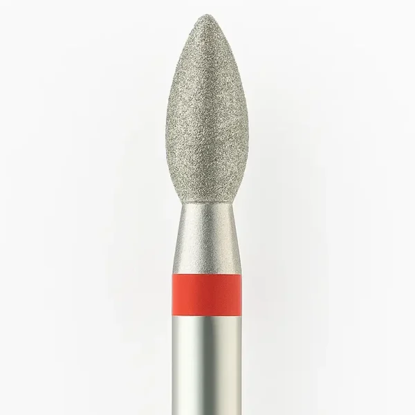 Punta de fresa NailsUp Llama para cutículas Rojo  2,5 mm