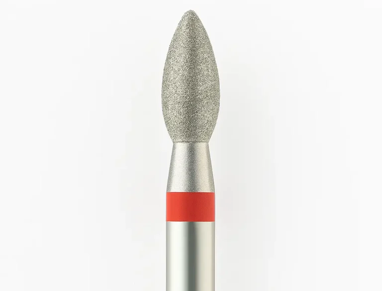 fresa llama roja 2.3mm NailsUp grano fino limpieza cutícula manicura