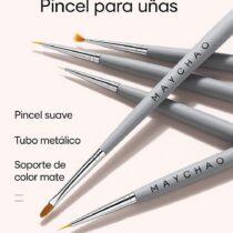 set pinceles uñas gris NailsUp 5 piezas pinceles nail art gel acrilico liner profesional