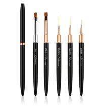 set pinceles uñas NailsUp 5 piezas pinceles nail art gel acrilico liner profesional