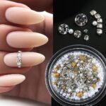 decoración uñas cristales y perlas NailsUp mix lujo nail art 3D brillo intenso